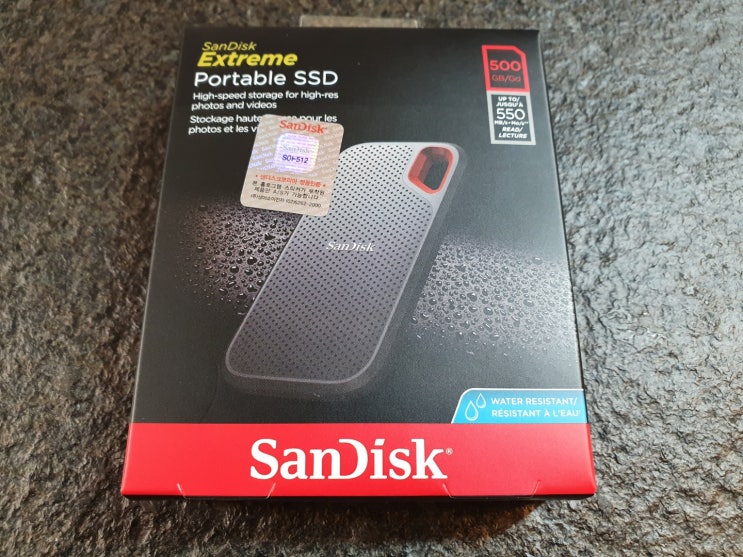  샌디스크 Extreme Portable SSD E60 간단 리뷰 및 팁