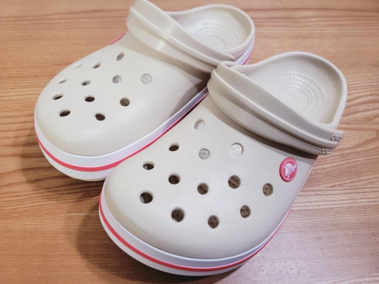 크록스 크록밴드 스투코/멜론 (Crocs Crocband  Stucco/Melon) 리뷰 230mm