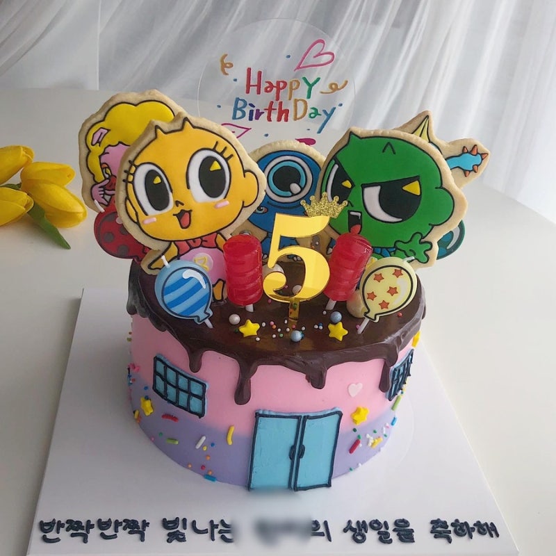 천안 유치원 생일케이크 주문제작 수제 카키 케이크 4