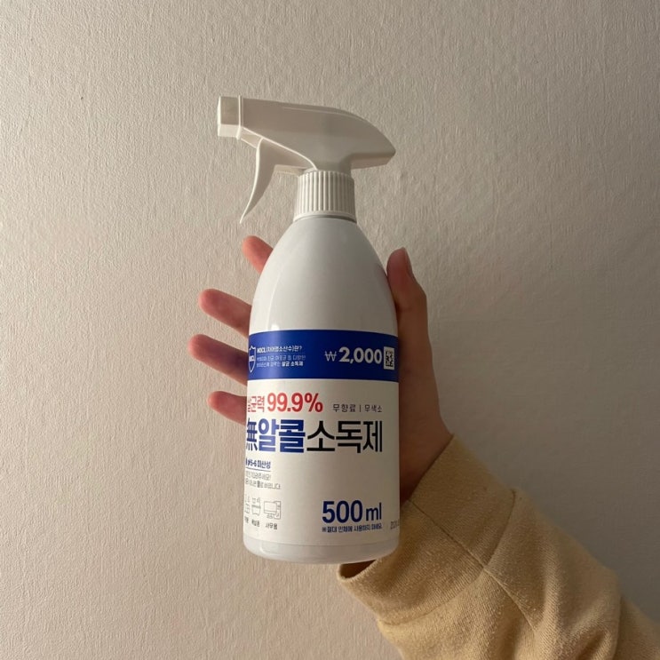  코로나 시대 다이소 필수품 무알콜 소독제 추천해요