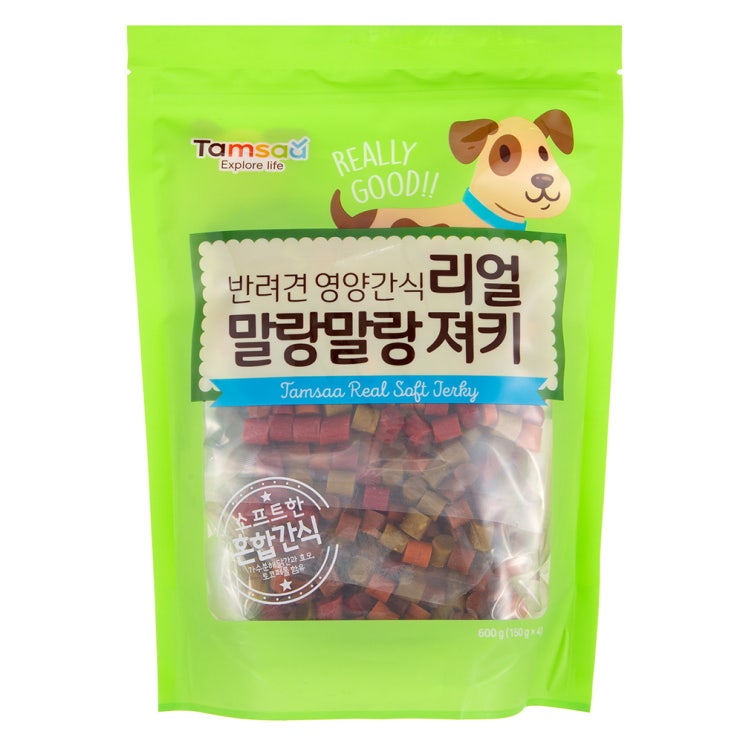 요즘 인기있는 탐사 리얼 말랑말랑 강아지 간식 혼합맛 600g, 1개(로켓배송) 좋아요