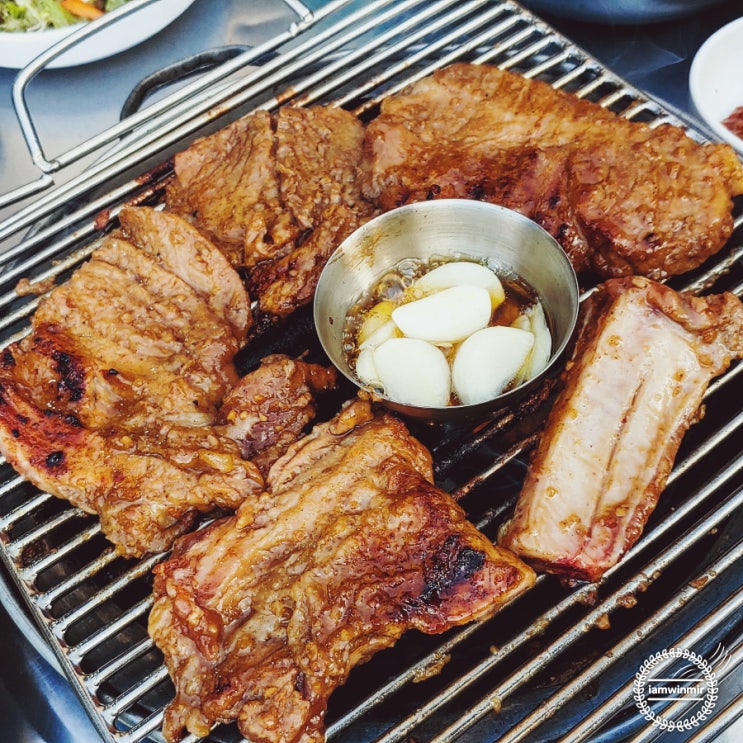 뚝섬역 서울숲 노상에서 맛보는 돼지갈비 맛집, 늘봄 숯불갈비