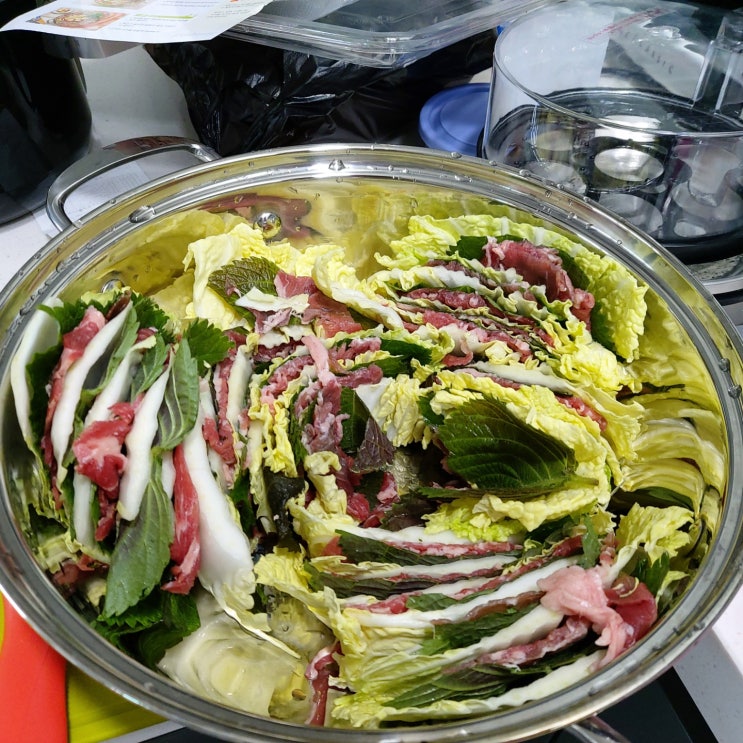  밀푀유나베 처음 먹어봤어요