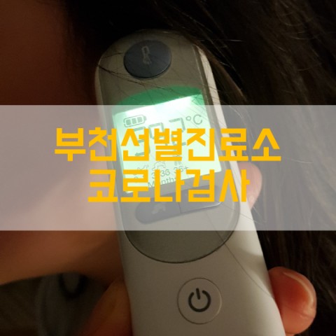  부천선별진료소 코로나검사비용