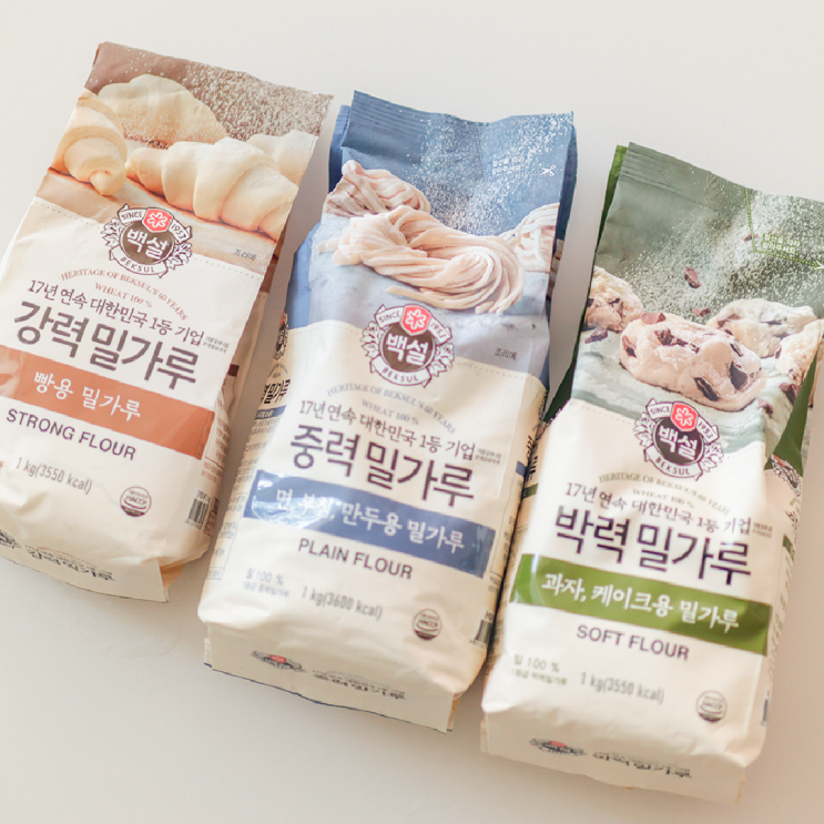 밀가루 종류_덧가루는 왜 강력분을 쓸까? (박력,중력,강력)
