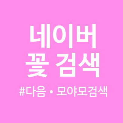  꽃이름이 궁금하다면 네이버 꽃검색 (+두가지방법 더추가)