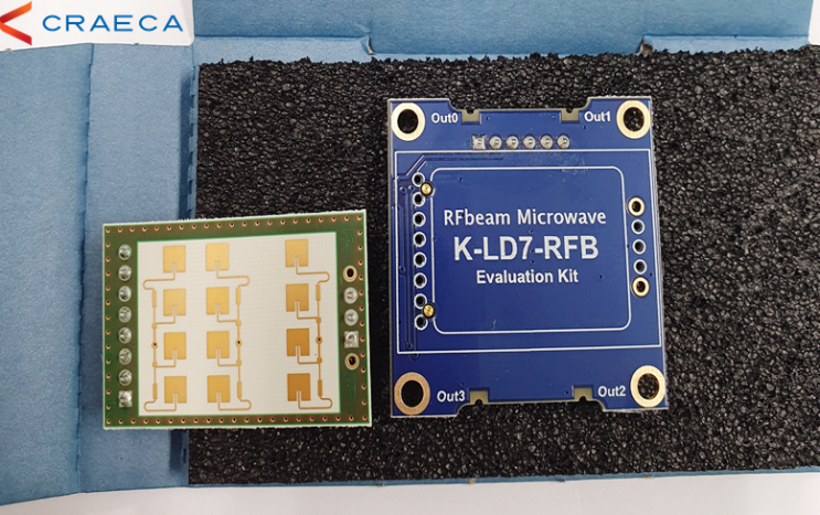 움직임, 속도, 물체 감지하는 K-LD7-RFB 레이더 모듈 사양 및 특징