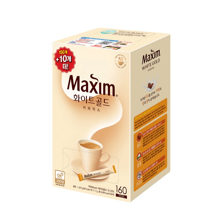 리뷰가 좋은 맥심 화이트 골드 커피믹스, 11.7g, 160개(로켓배송) 추천해요 리뷰가 좋은 맥심 화이트 골드 커피믹스, 11.7g, 160개(로켓배송) 추천해요