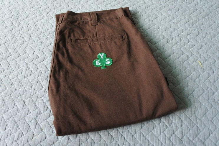  예스아이씨 바지 clover chino pants Brown 내돈내산