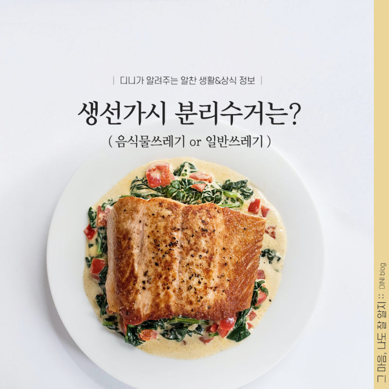 생선가시 버리는법 음식물쓰레기 or 일반쓰레기