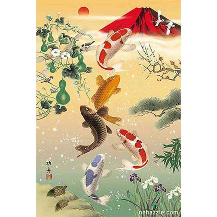 가성비갑 케이엠엘리 5D 비단잉어 보석십자수 DIY 40 x 60 cm, 혼합 색상, 1세트(로켓배송) ··· 가성비갑 케이엠엘리 5D 비단잉어 보석십자수 DIY 40 x 60 cm, 혼합 색상, 1세트(로켓배송) ···