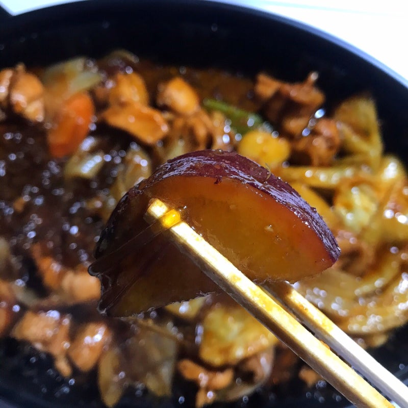 두찜 까만찜닭 매운맛 순살 솔직후기(ft.로제찜닭 비교) : 네이버 블로그