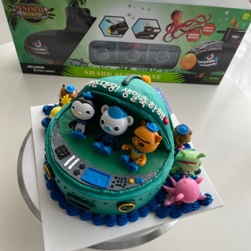 천안 유치원 생일케이크 주문제작 수제 카키 케이크 3
