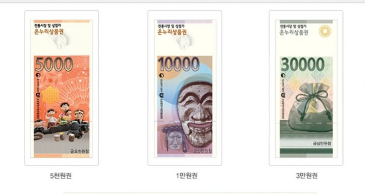  온누리상품권 2월 한달간 지류 온누리상품권도 10%할인 해준다네요~!!