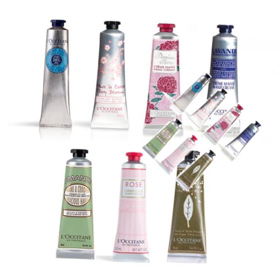 록시땅 핸드크림 30ml 시어버터 체리블라썸 로즈 라벤더 아몬드 버베나 피어니