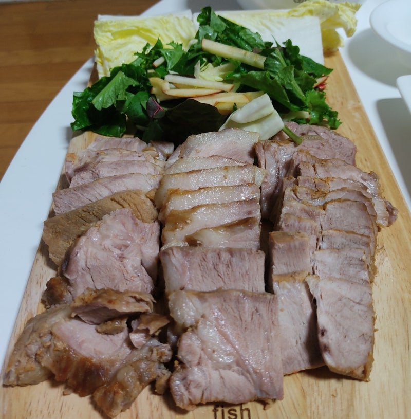 21/01/29 무수분수육 만들기/냉동목살/돼지고기김치찜만들기