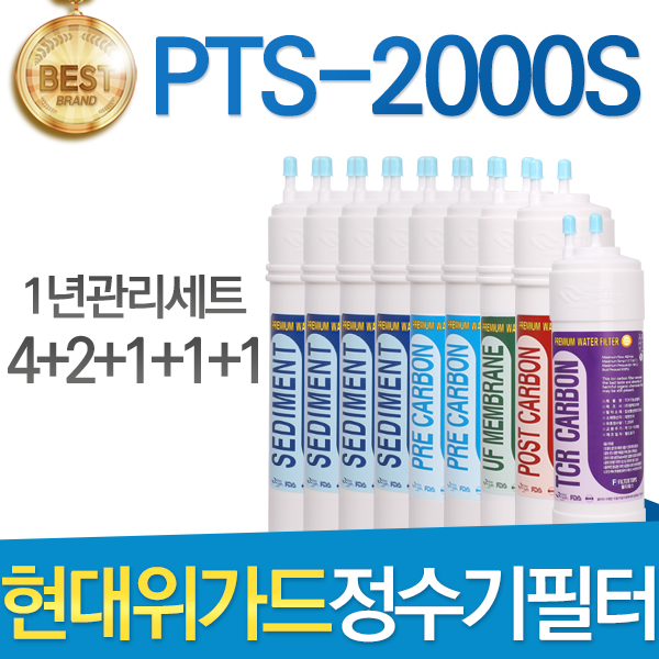 요즘 인기있는 현대위가드 PTS-2000S 정수기 필터 호환 전체세트 이온수기, 선택02_1년관리세트(4+2+1+1+1=9개) 추천합니다