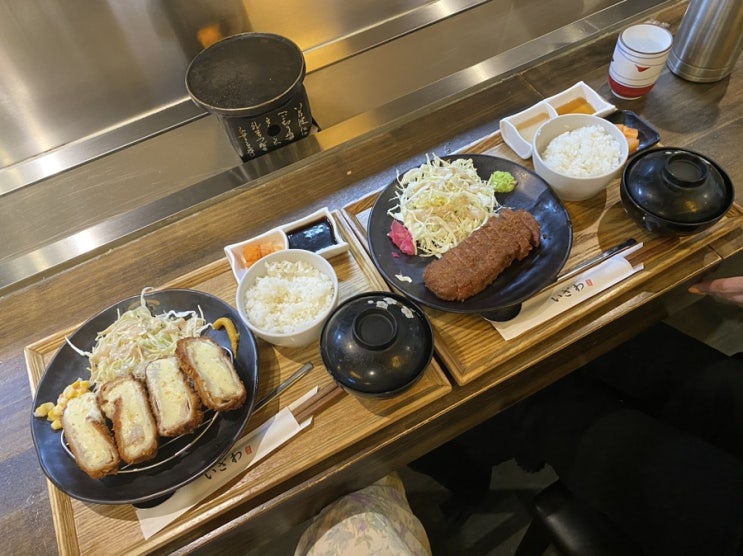  [용산역 맛집 / 용산아이파크몰 맛집] 이자와 1인화로 규카츠 정식, 통모짜렐라치즈카츠 정식 먹고 온 후기
