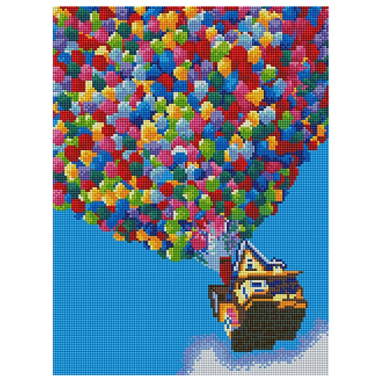 당신만 모르는 아트조이 DIY 보석십자수 30 x 40 cm, 풍선기구, 1개 ··· 당신만 모르는 아트조이 DIY 보석십자수 30 x 40 cm, 풍선기구, 1개 ···