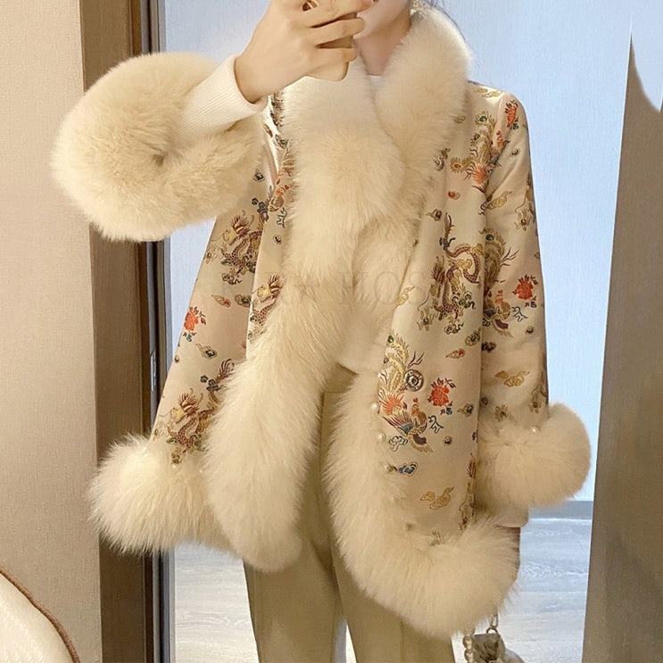 인기있는 kirahosi 여성 밍크 코트 인조 가죽 털옷 여자 털자켓 겨울 모피코트 104 노을 +덧신 증정 V901oss 추천합니다