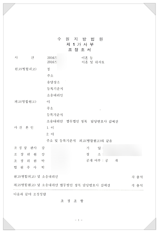  아이 아빠의 단독 양육권,친권 / 상간남 위자료 까지 받아낸 성공사례