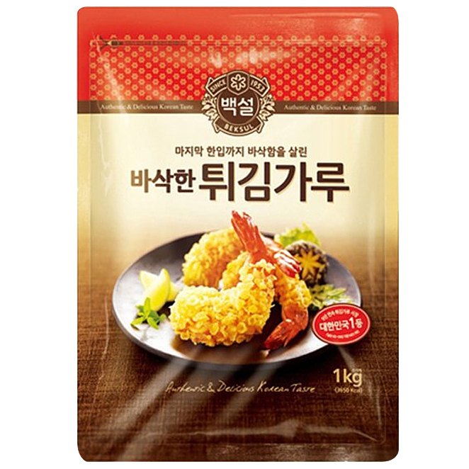 갓성비 좋은 CJ제일제당 바삭한 튀김가루, 1kg, 1개 ···