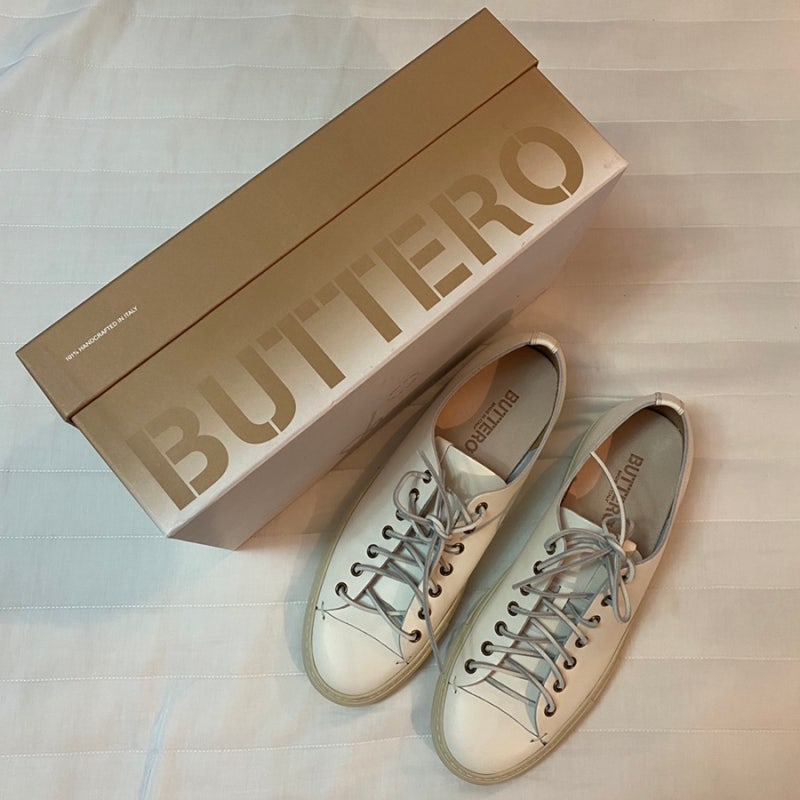 부테로 타니노 스니커즈 구입 리뷰. BUTTERO TANINO B4006 TOSCH BIANCO.