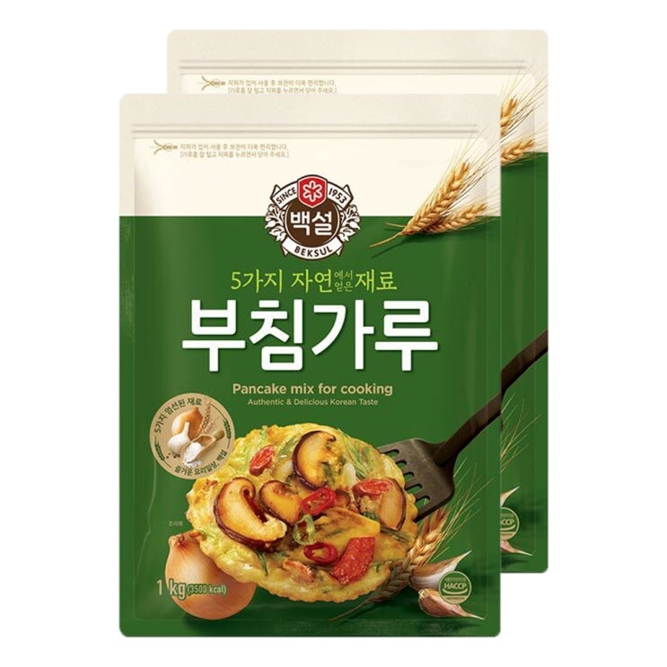 핵가성비 좋은 백설 5가지 자연에서 얻은 재료 부침가루, 1kg, 2개 추천합니다