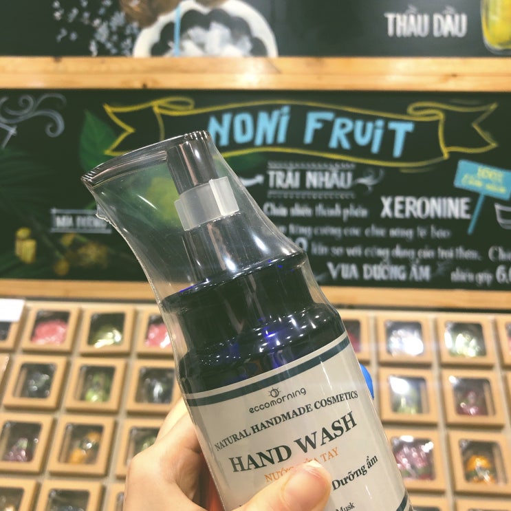  에코모닝(eccomorning)핸드워시(handwash),코로나 손 씻기, 화이트머스크향,항균핸드워시