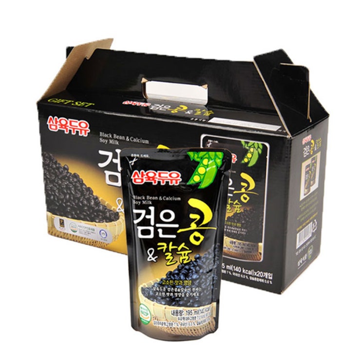인지도 있는 삼육두유 검은콩&칼슘 검은콩두유 파우치, 190ml, 20개 ··· 인지도 있는 삼육두유 검은콩&칼슘 검은콩두유 파우치, 190ml, 20개 ···