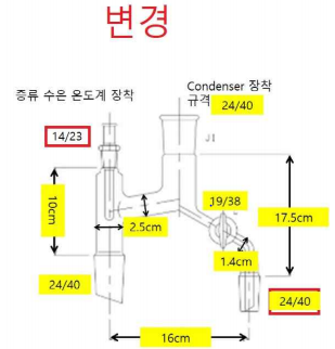 대전초자,초자제작,초자가공,실험기구제작,글라스가공,글라스제작,유리기구제작,유리기구납품,석영유리, -  Dean stark 제작의뢰 제작완료