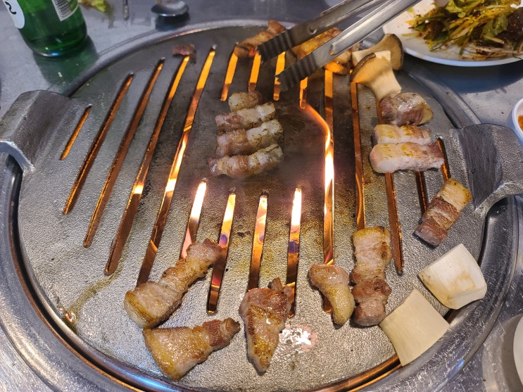  안양박달동 비결연탄불생고기 삼겹살 국내산1등급브랜드육