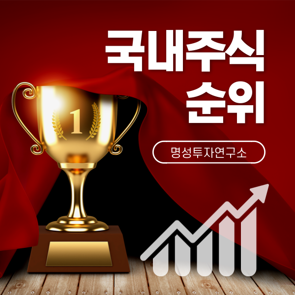  국내주식순위 올해 분야별 대장주 우량주는?