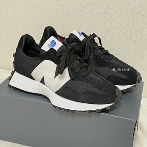 뉴발란스 327 블랙 사이즈 235 MS327CPG 내돈내산