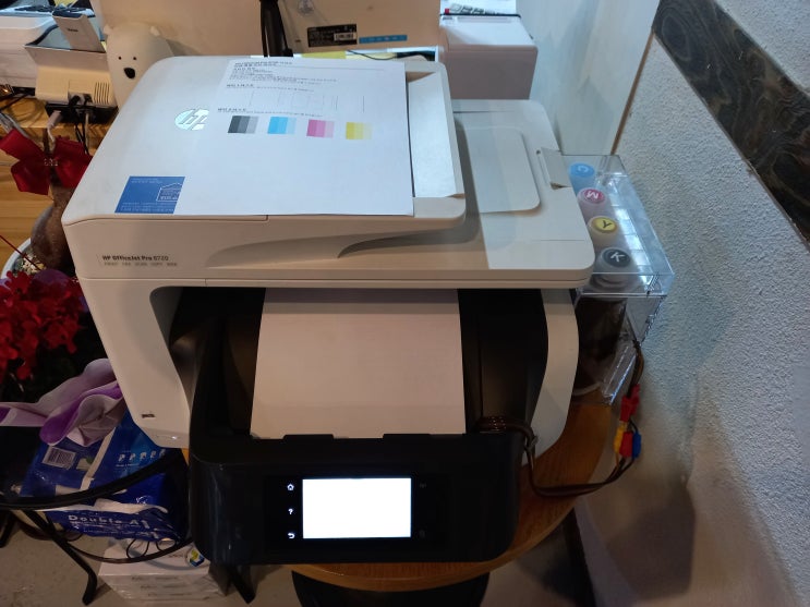  울산 북구 호계동 hp8720 무한잉크 복합기 수리합니다. - 공급 시스템 문제로 출력이 되지 않습니다.