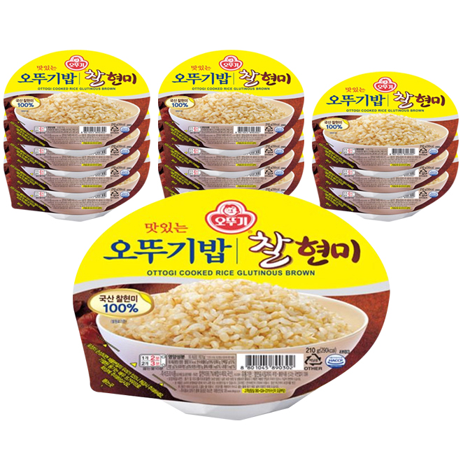 선호도 좋은 오뚜기 오뚜기밥 찰현미-, 210g, 12개(로켓배송) 좋아요 선호도 좋은 오뚜기 오뚜기밥 찰현미-, 210g, 12개(로켓배송) 좋아요