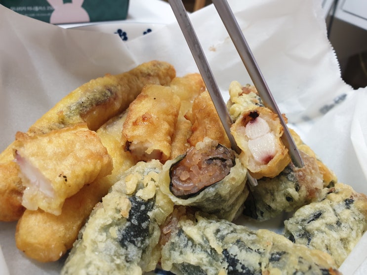  [내돈내산] 냉동튀김후기(매콤 오징어, 매콤 김말이)