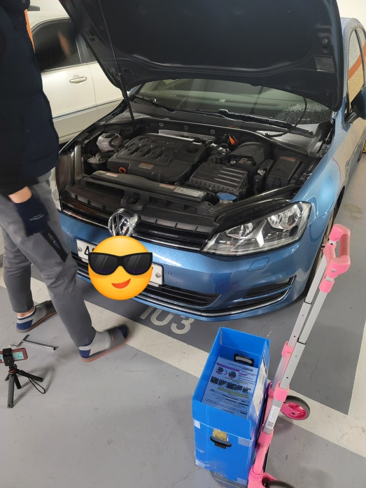  폭스바겐 골프 1.6TDI 배터리 교체
