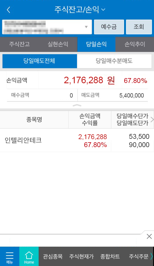  ㅈㅂㅌㅈㅇㄱㅅ 손잡고 인텔리안테크 매수한 후기~!