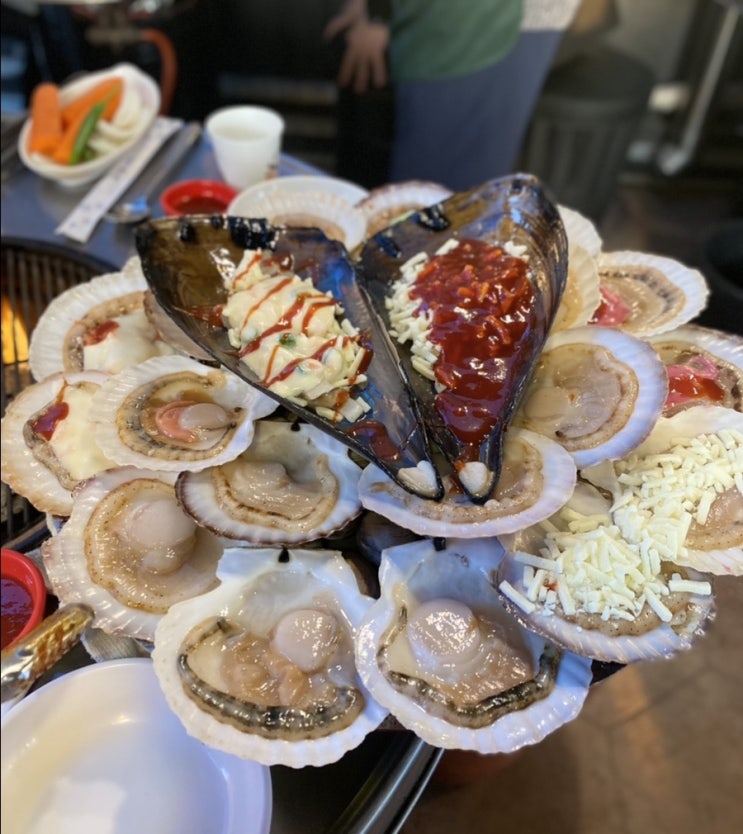  영종도 마시안해변근처 서해안조개광장에서 힐링타임