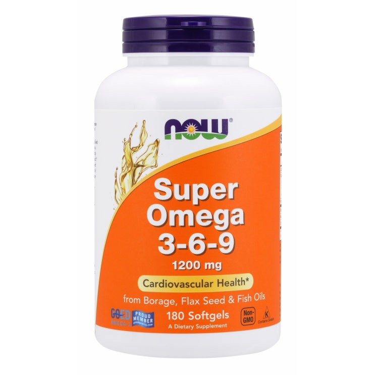 인기 급상승인 Now Foods 슈퍼 오메가 3-6-9 1200mg 소프트젤, 180개입, 1개 좋아요 인기 급상승인 Now Foods 슈퍼 오메가 3-6-9 1200mg 소프트젤, 180개입, 1개 좋아요