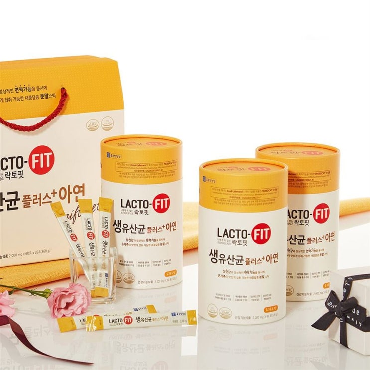  지금 핫핫템 종근당건강 락토핏 생유산균 아연 2000mgx60포x3 진심을 담은