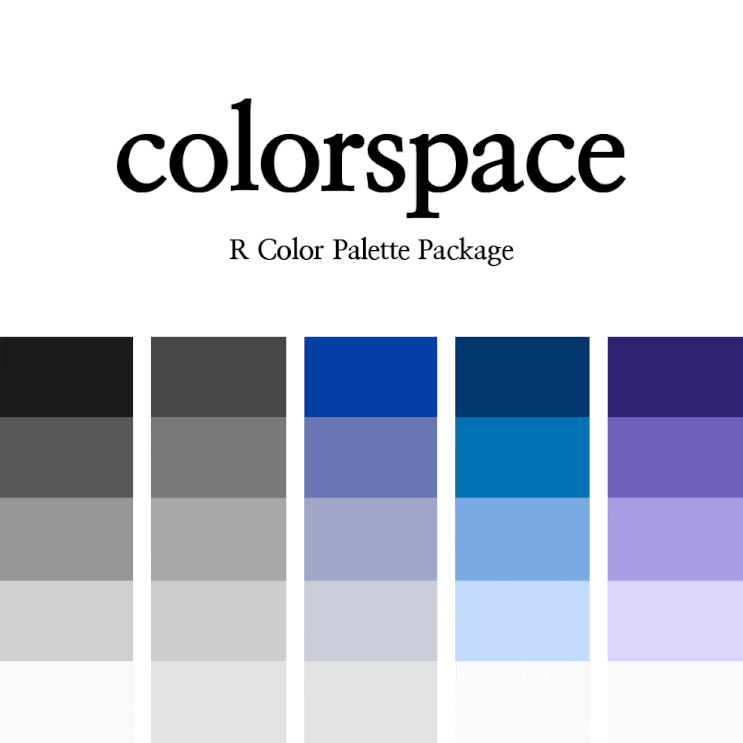 [R] colorspace : 컬러 팔레트(color palette) 패키지 소개 (2) Sequential - Single Hue