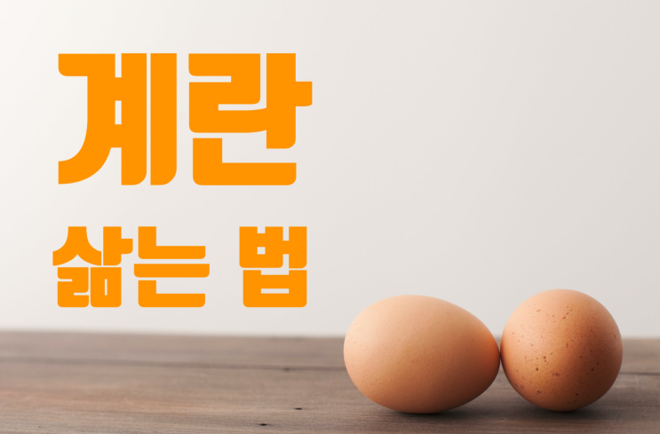  계란 삶는법 완숙과 반숙 시간을 알아볼까요?