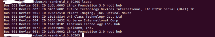  Ubuntu : USB 디바이스 정보 읽기 (lsusb) && shell script