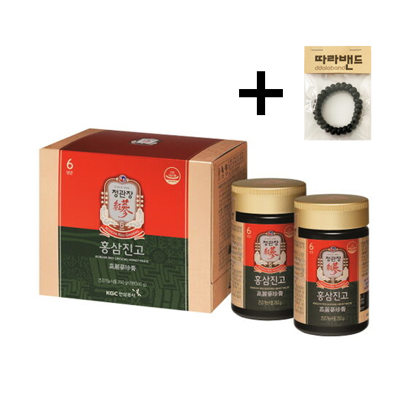 당신만 모르는 정관장 홍삼진고 250gX2병 + 따라밴드 머리끈 증정, 1box, 250gX2개 ···