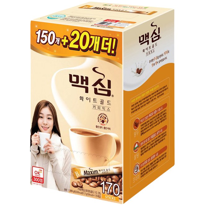 선택고민 해결 동서 맥심 화이트골드 커피믹스, 11.7g, 170개 ··· 선택고민 해결 동서 맥심 화이트골드 커피믹스, 11.7g, 170개 ···