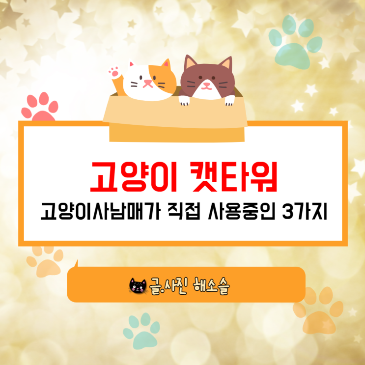  고양이 캣타워 , 고양이사남매가 직접 사용중인 3가지를 소개합니다!