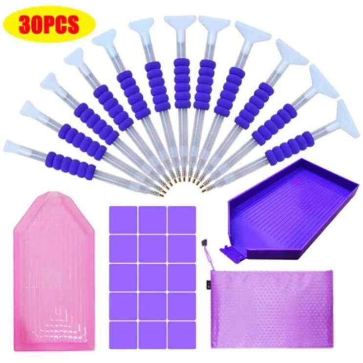 인기 많은 29PCS 30PCS 포인트 드릴 펜 보석십자수 스토리지 트레이 고체풀 크로스 스티치 DIY 아트 툴 액세서리 2종 키트 중 택 ··· 인기 많은 29PCS 30PCS 포인트 드릴 펜 보석십자수 스토리지 트레이 고체풀 크로스 스티치 DIY 아트 툴 액세서리 2종 키트 중 택 ···