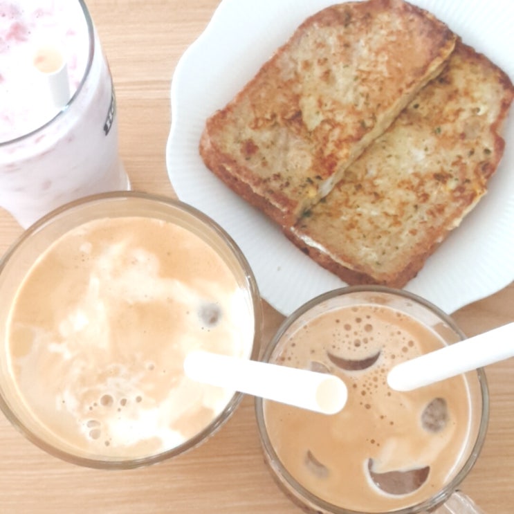  통밀식빵 프렌치 토스트 초간단브런치